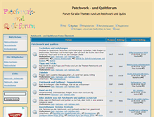 Tablet Screenshot of patchwork-quilt-forum.de